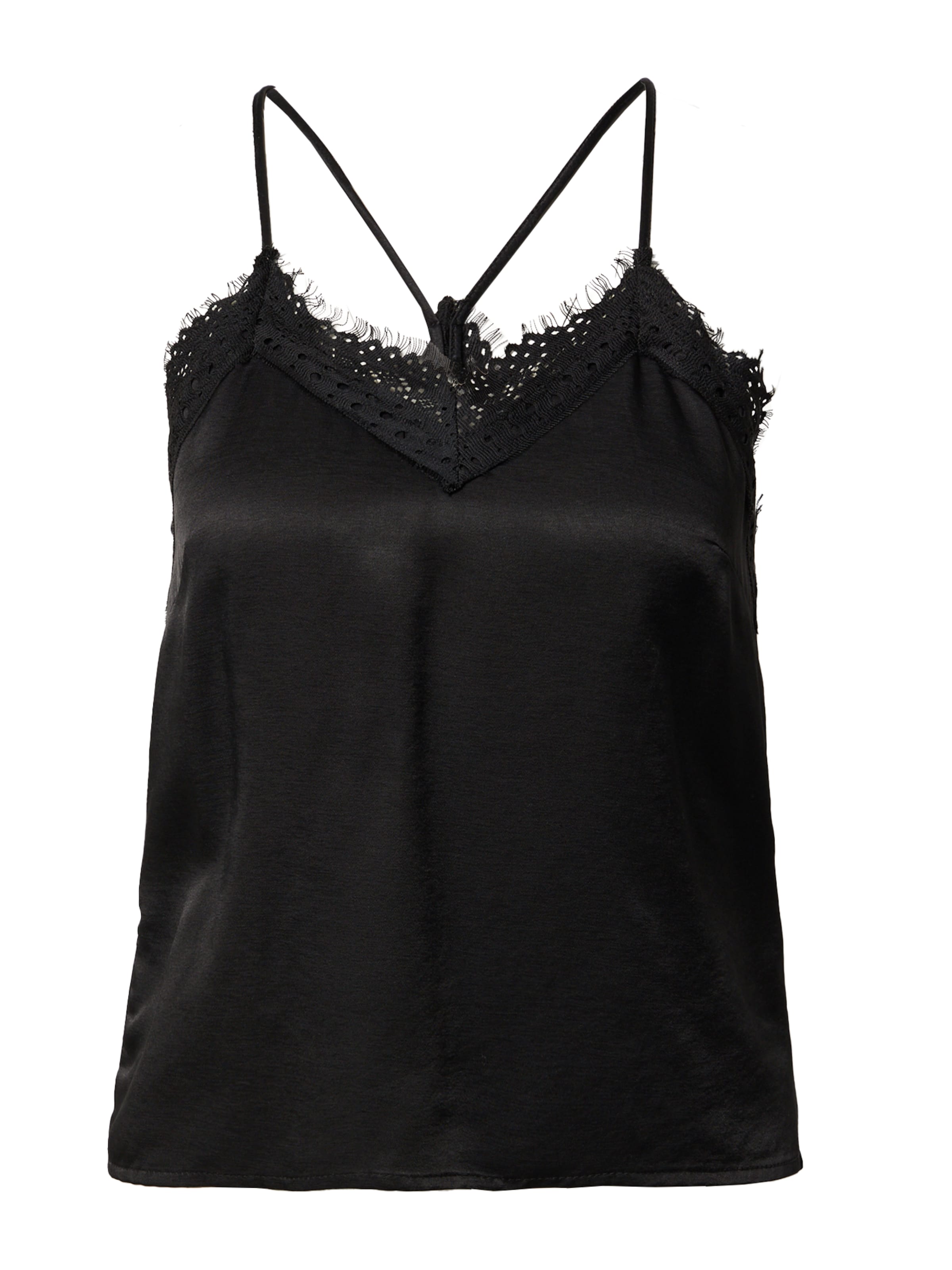 A LOT LESS Top 'Nathalie' in Black: front