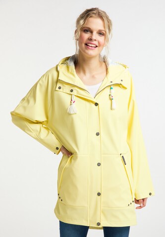 Manteau fonctionnel Schmuddelwedda en jaune : devant