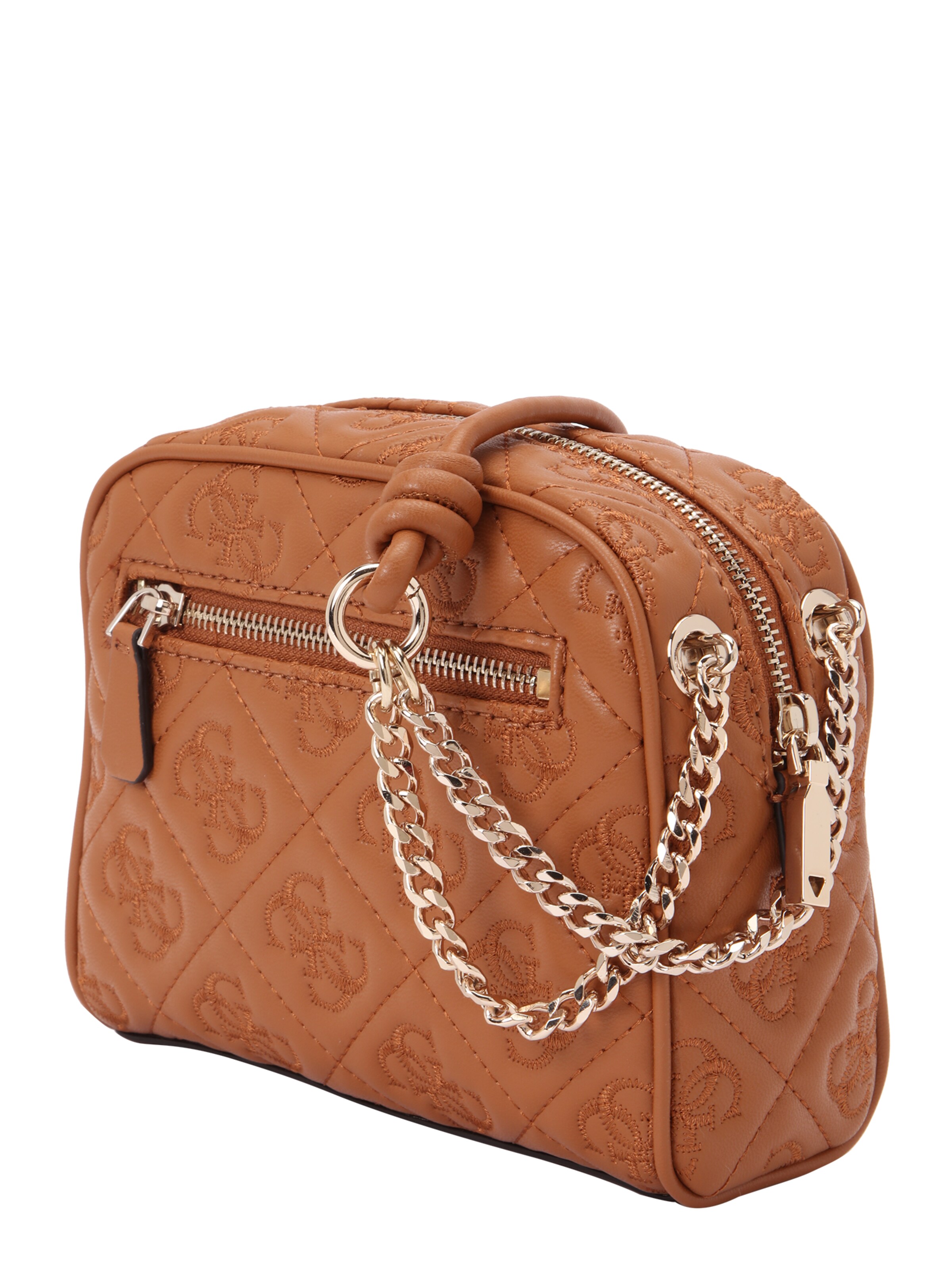 GUESS - Mala de ombro 'ADELASIA CAMERA CROSSBODY' em castanho