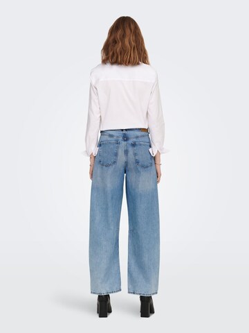 Wide leg Jeans de la ONLY pe albastru