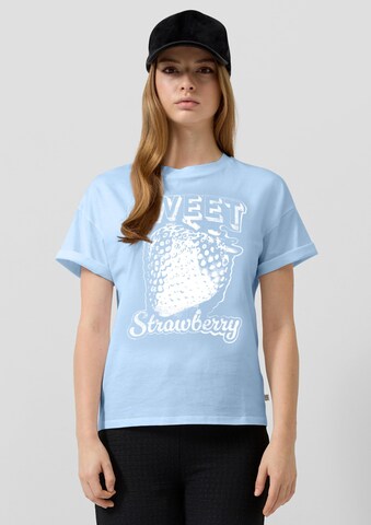 T-shirt QS en bleu : devant