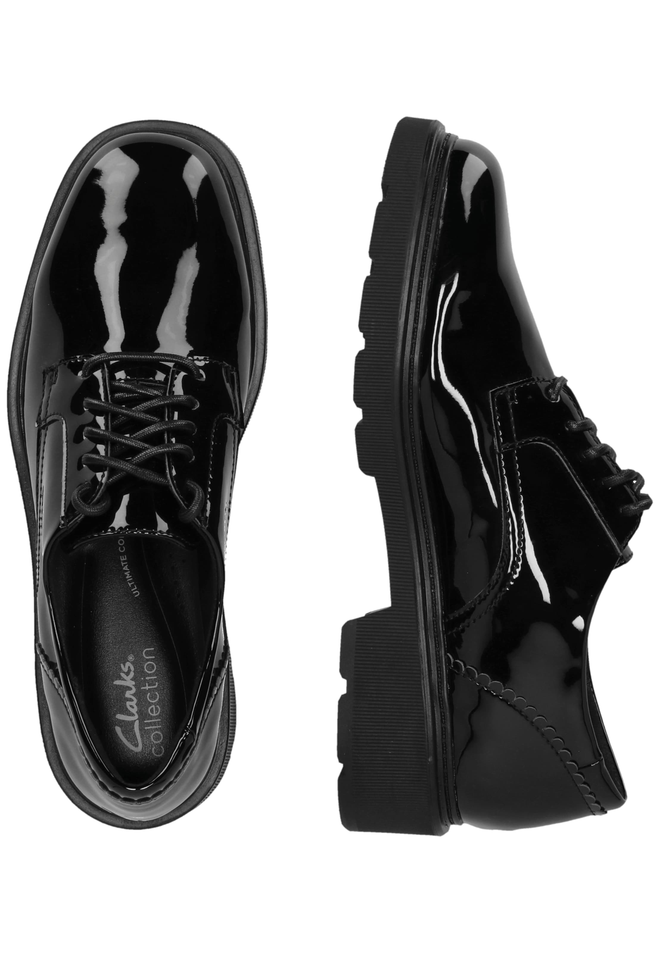 CLARKS Veterschoen 'Lauryl Lace' in Zwart