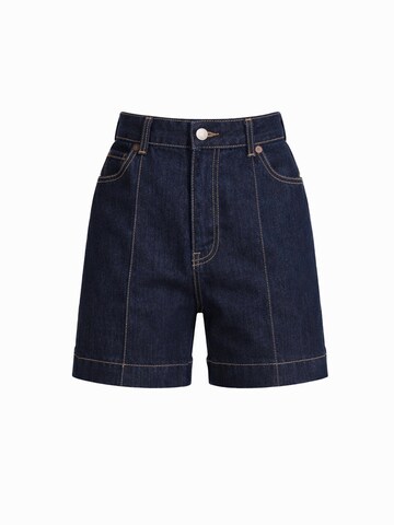 IT'S BASIC Regular Jeans 'Mini Denim Short' in Blauw: voorkant