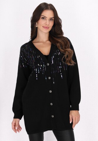 faina Knit cardigan in Black: front