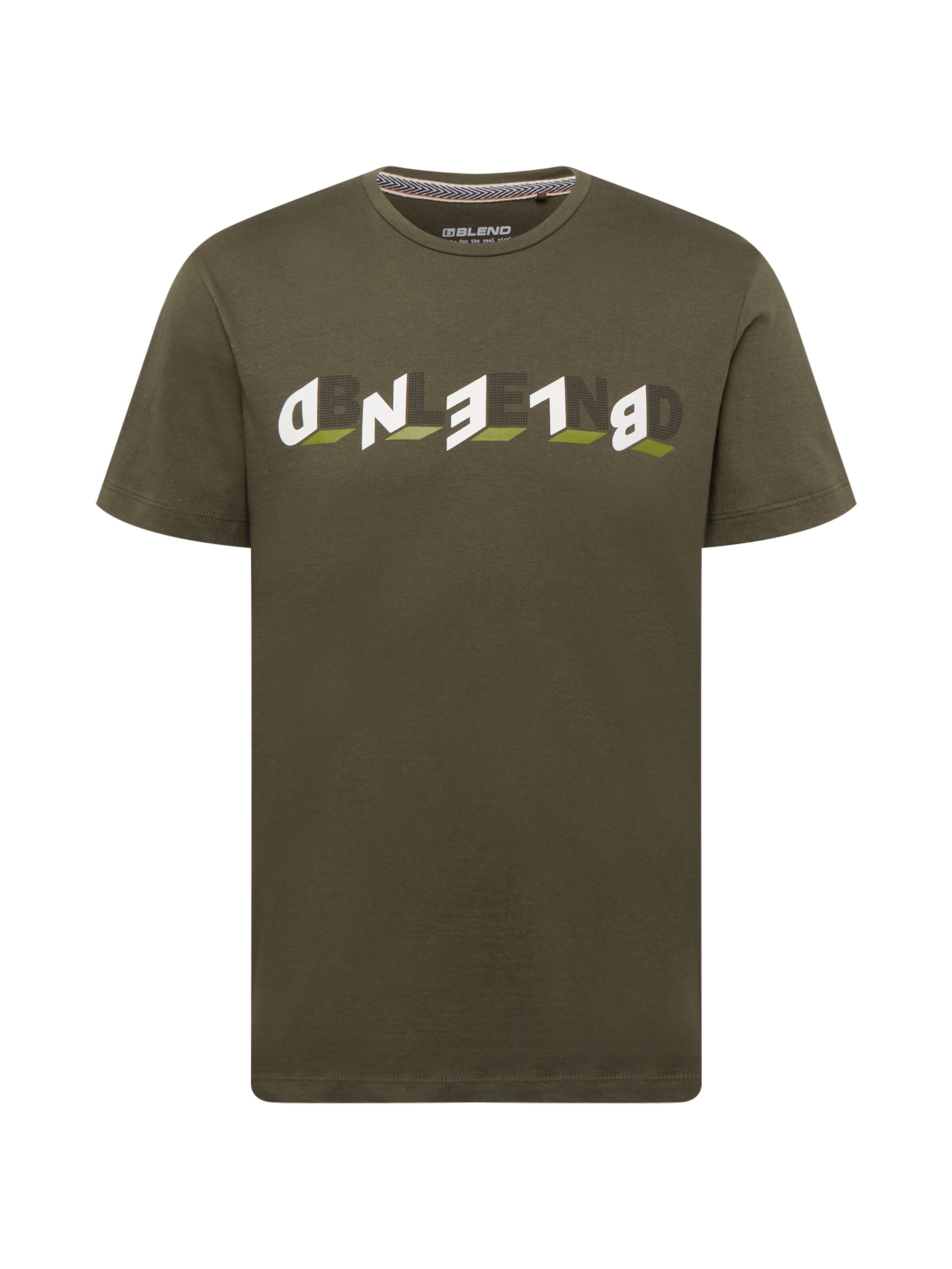 T-Shirt BLEND en vert : devant