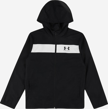 UNDER ARMOUR Athletic Jacket in Black: front