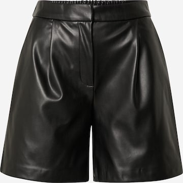 VILA Normální Kalhoty se sklady v pase 'DOLORES' – černá: přední strana