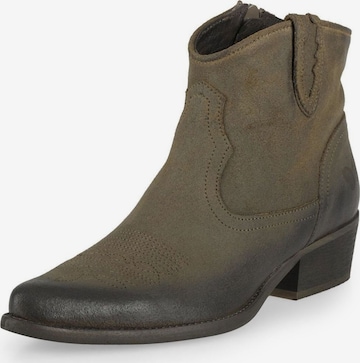 Bottines FELMINI en vert : devant