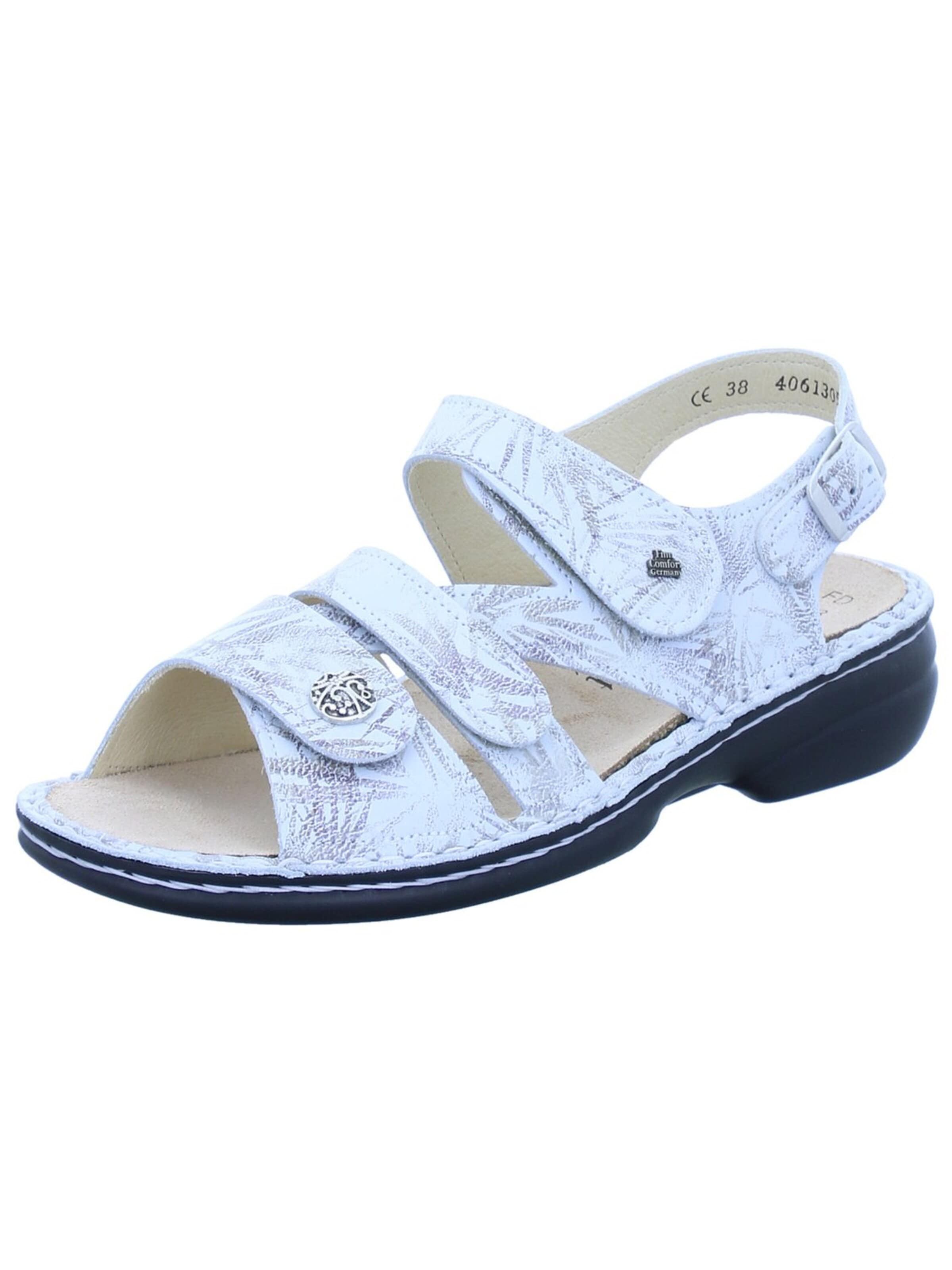 Finn Comfort - Sandalias 'Sandalette Damen 2562-794162 Echtleder in beige' en beige: frente