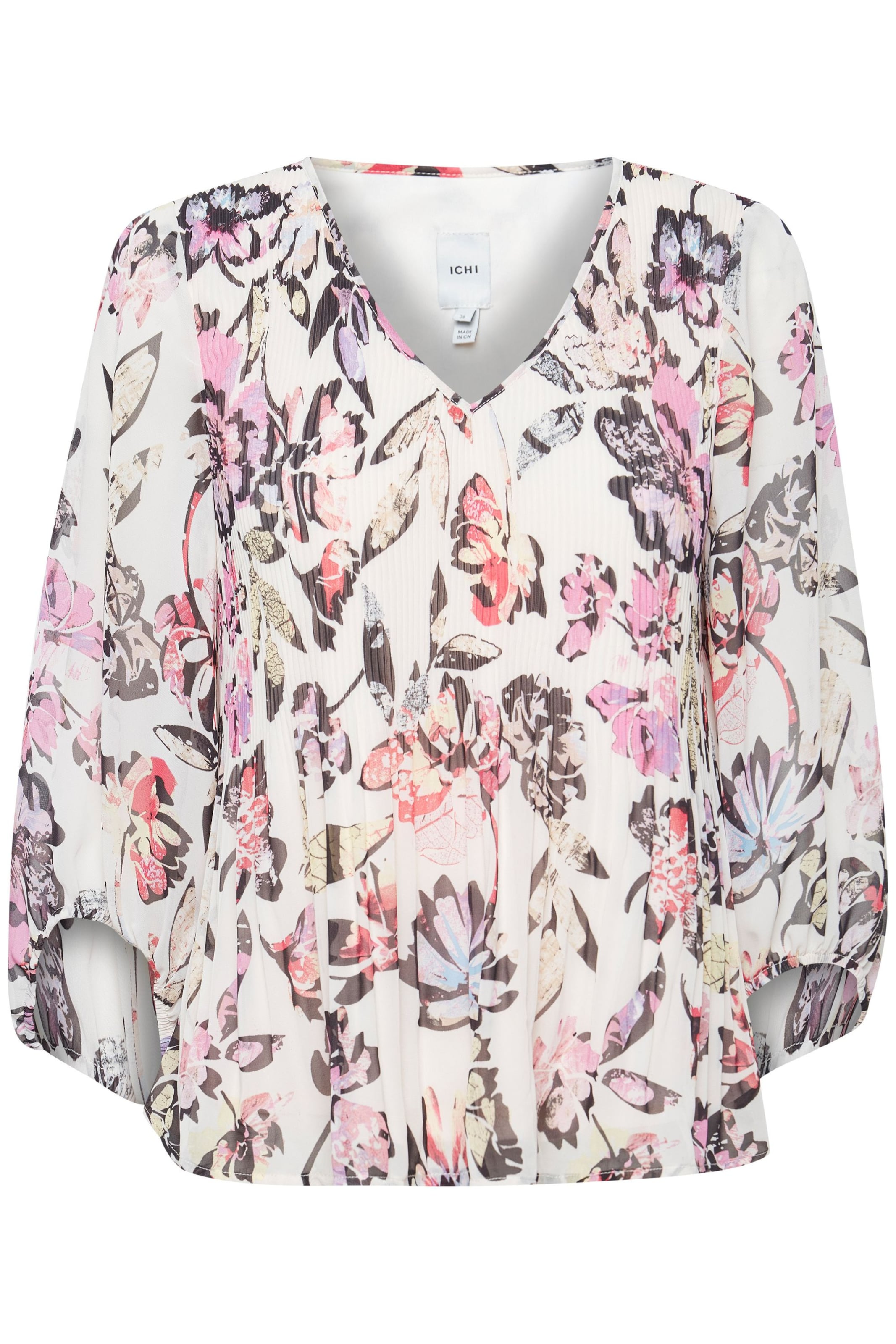 Chemisier ICHI en mélange de couleurs : devant