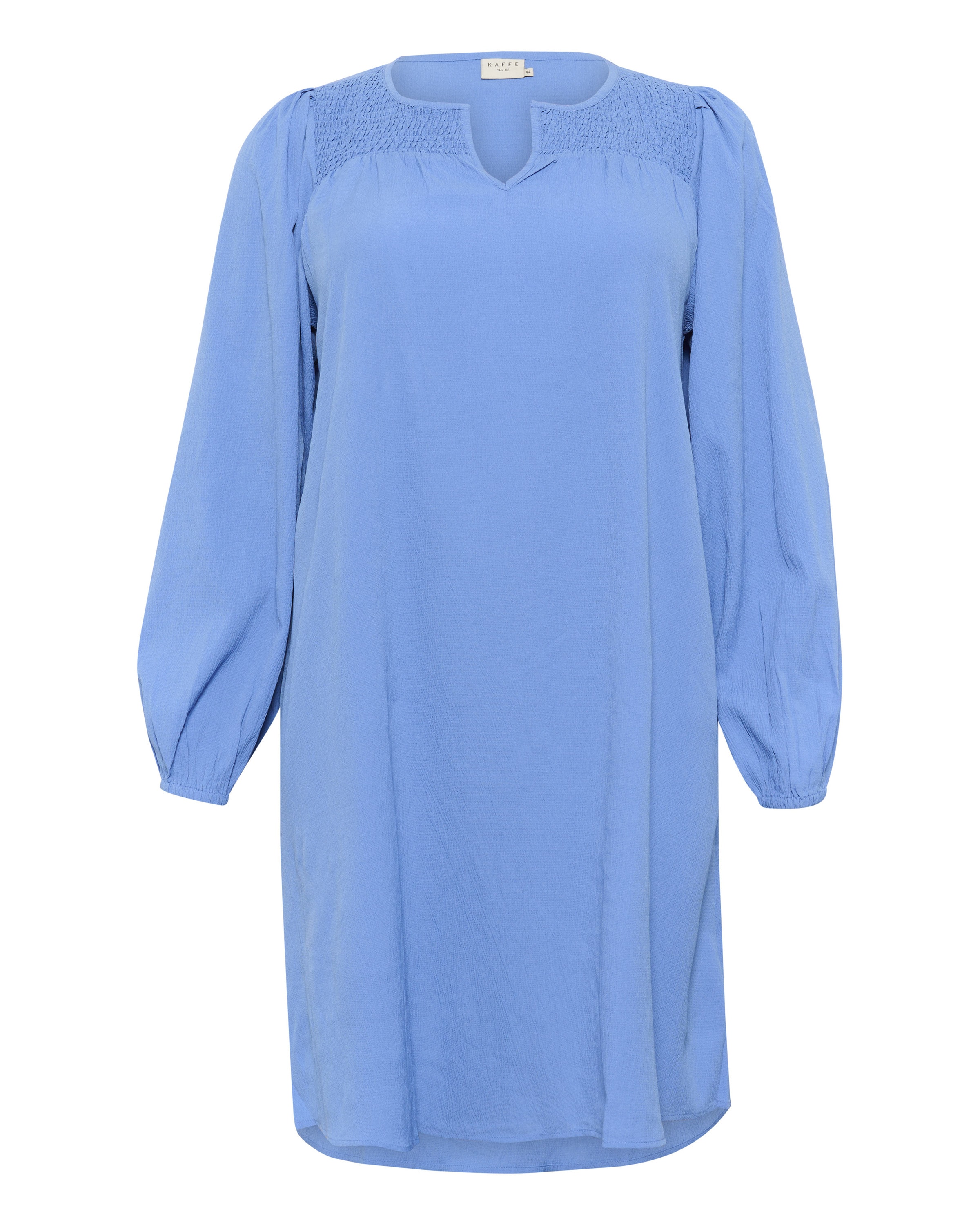 Robe-chemise 'Lunda' KAFFE CURVE en bleu : devant