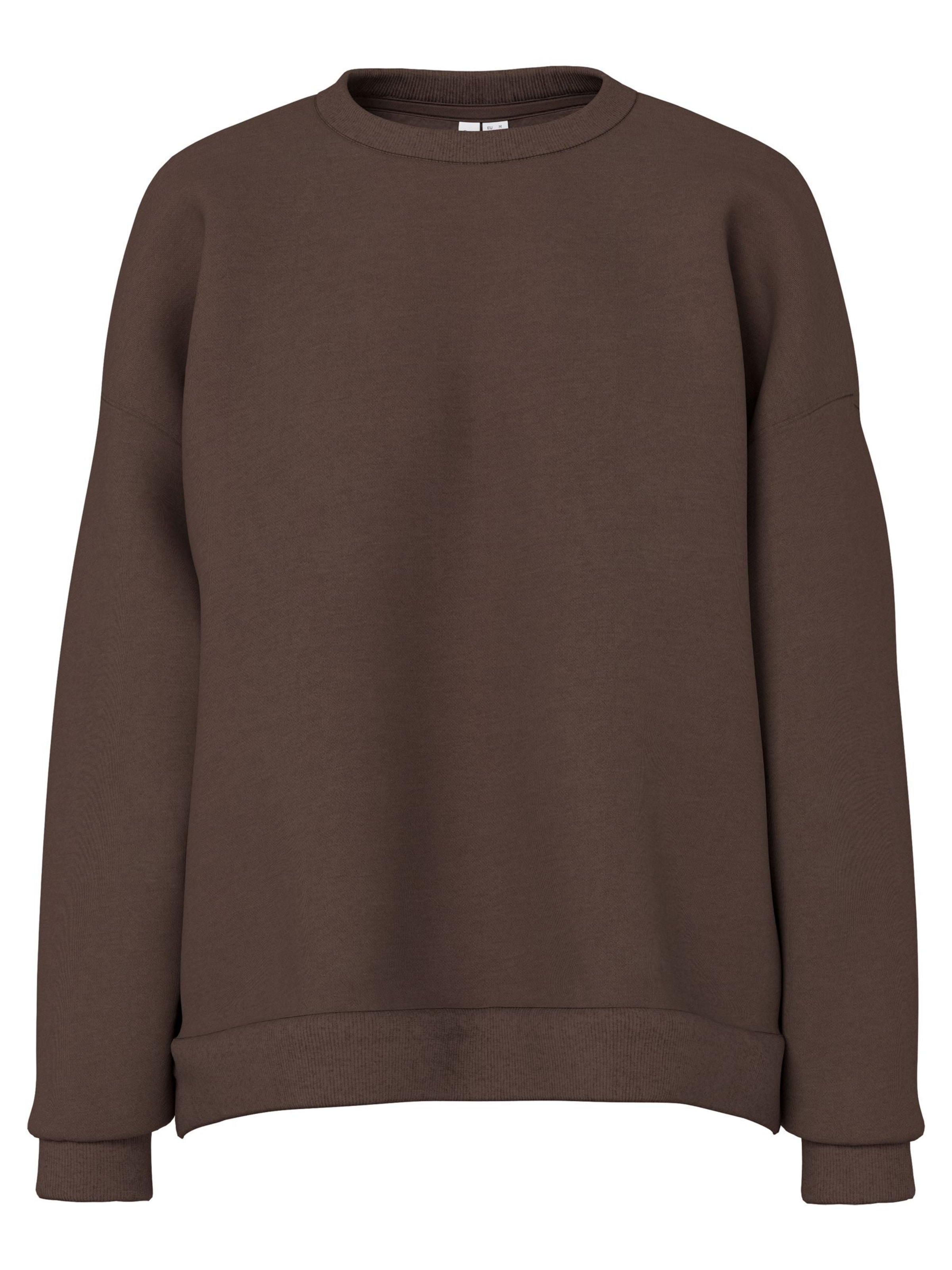Sweat-shirt 'PCChilli' PIECES en marron : devant