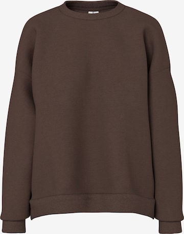 Sweat-shirt 'PCChilli' PIECES en marron : devant