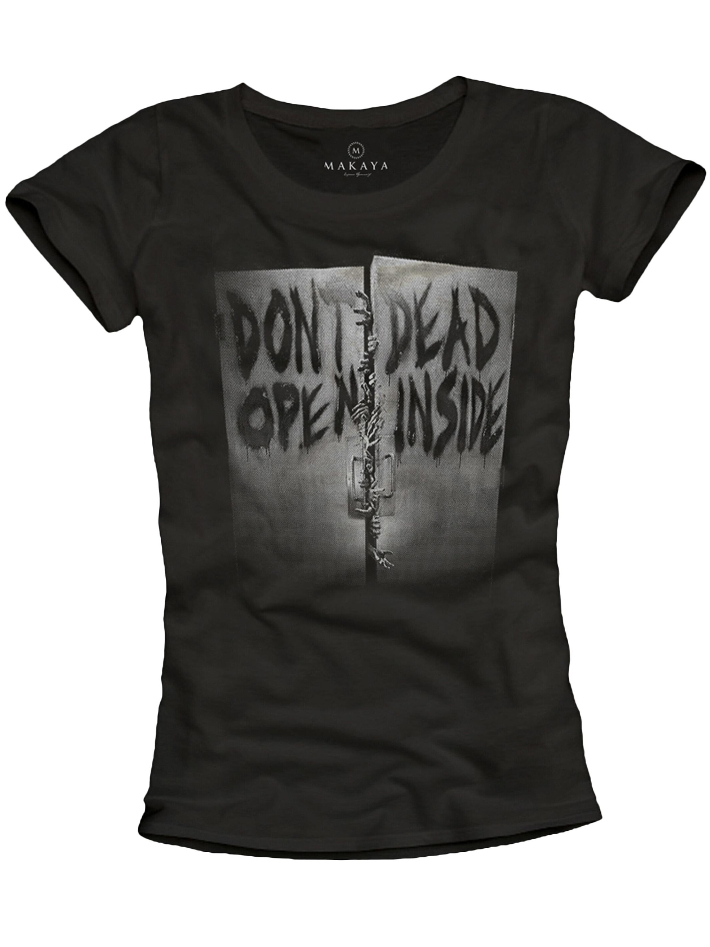 MAKAYA Shirt 'Don´t open dead' in S in Black, Item view