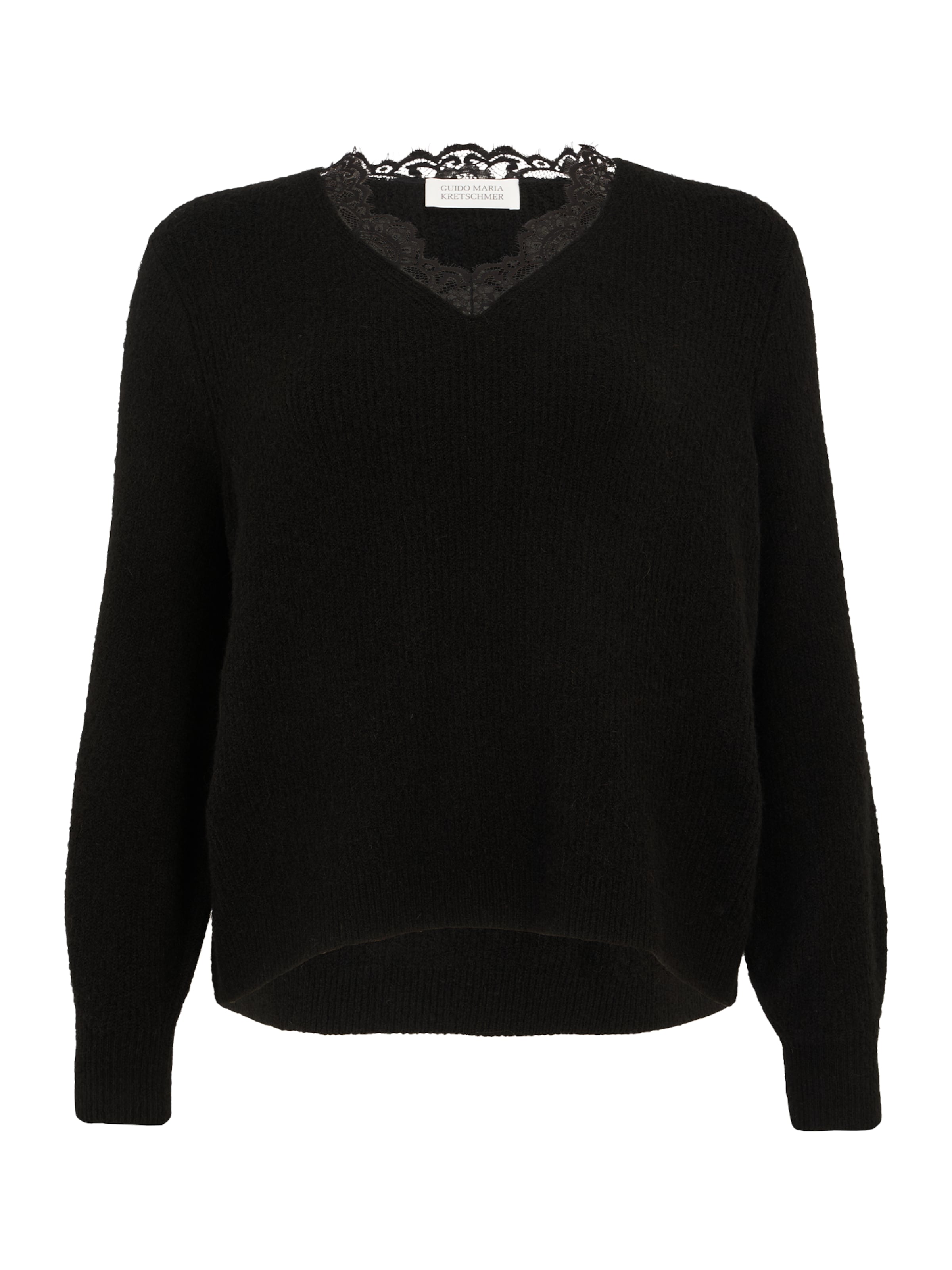 Guido Maria Kretschmer Curvy Sweater 'Ella' in Black, Item view