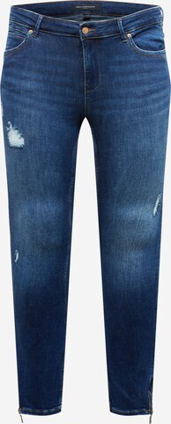 Coupe slim Jean 'KARLA' ONLY Carmakoma en bleu : devant