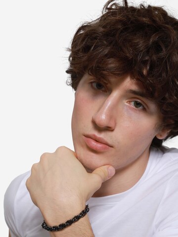 Bracelet 'Bruce' Heideman en noir : devant