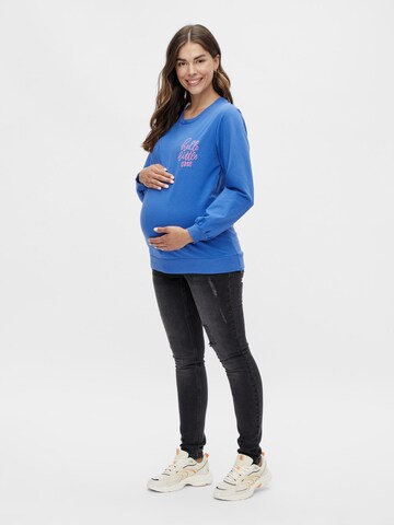 MAMALICIOUS Sweatshirt 'Vida' in Blue