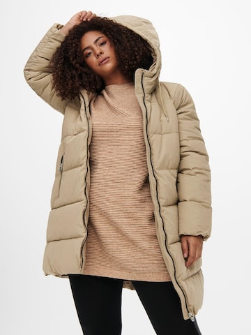 ONLY Carmakoma Winter Coat 'Dolly' in Beige