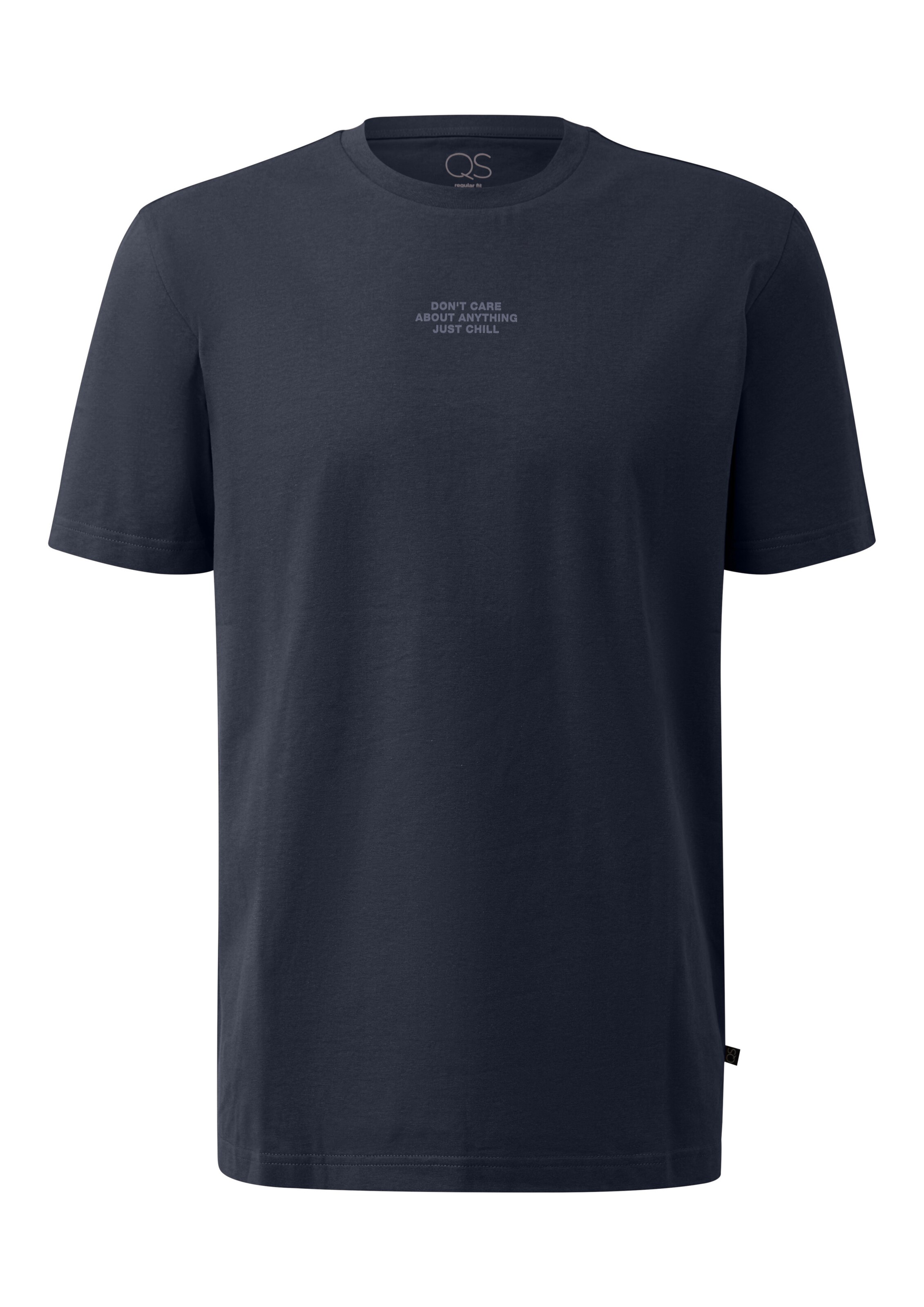 QS Shirt in de kleur Navy, Productweergave