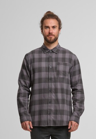 INDICODE JEANS Regular fit Button Up Shirt in Grey: front