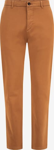 WE Fashion Chino trousers in Brown: front