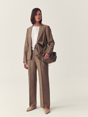 TATUUM Ohlapna forma Hlače na rob 'Zariana 1' | bež barva