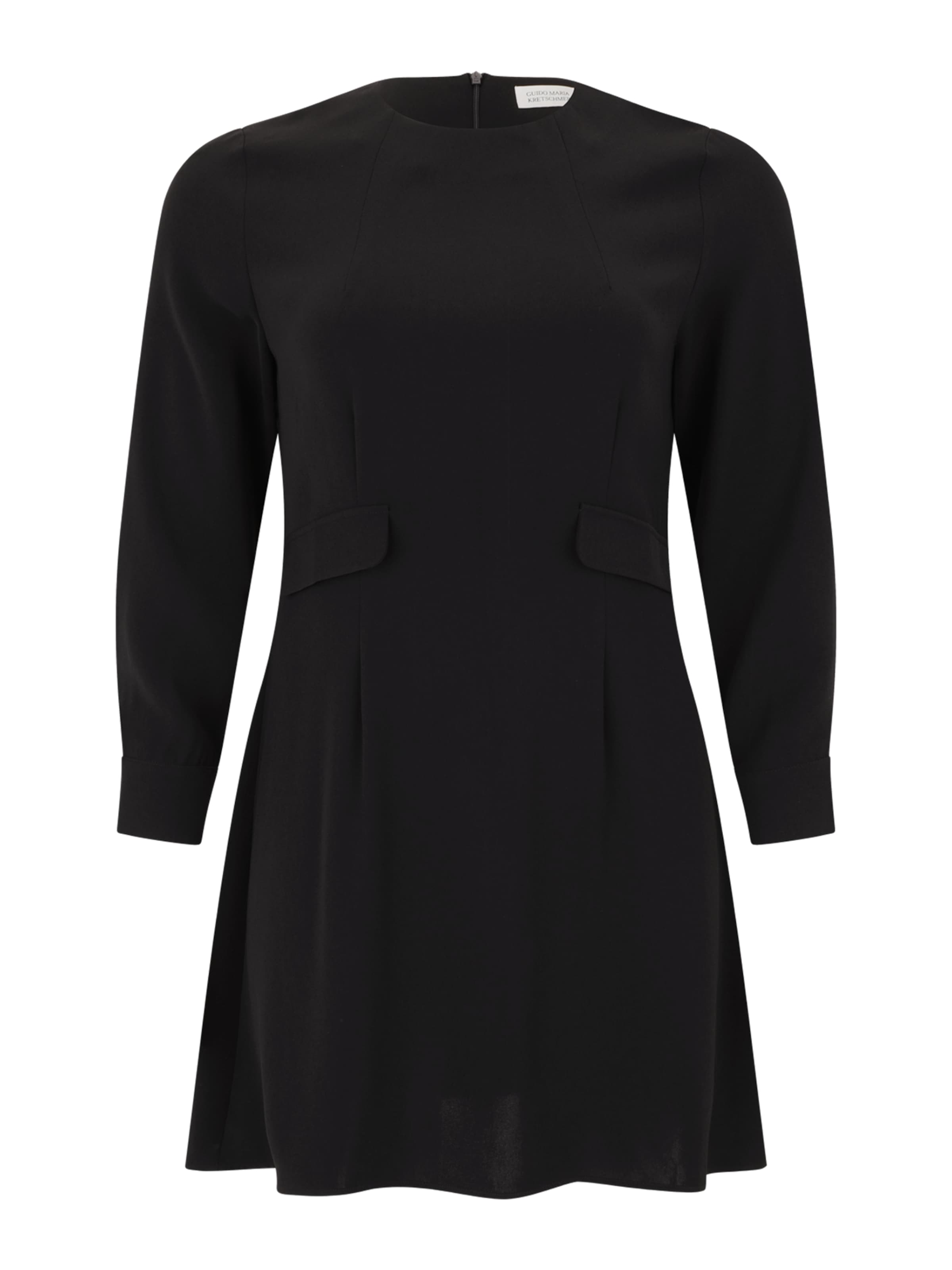 Abito 'Karima' di Guido Maria Kretschmer Curvy in nero: frontale