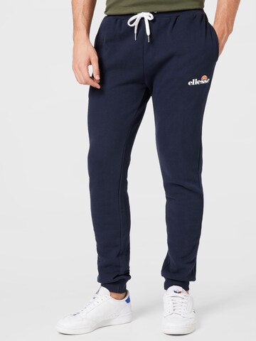 ELLESSE Tapered Trousers in Blue: front