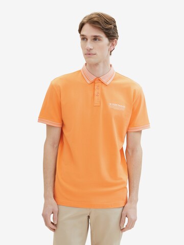 T-Shirt TOM TAILOR en orange : devant