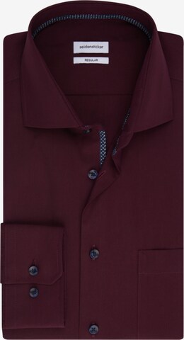 SEIDENSTICKER Regular fit Business Shirt in Red