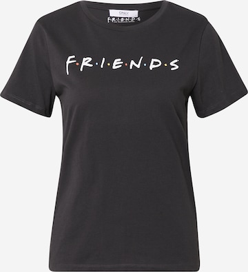 ONLY Shirt 'FRIENDS' in Grijs: voorkant