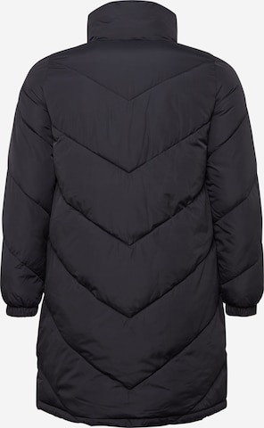 Zizzi Mantel 'MROSE, L/S, COAT' in Schwarz