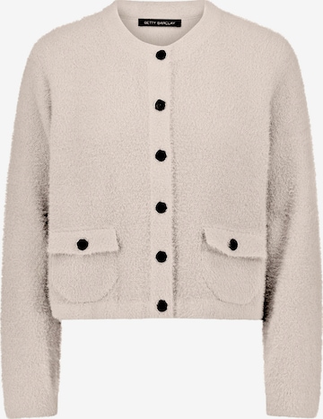 Betty Barclay Gebreid vest in Beige: voorkant