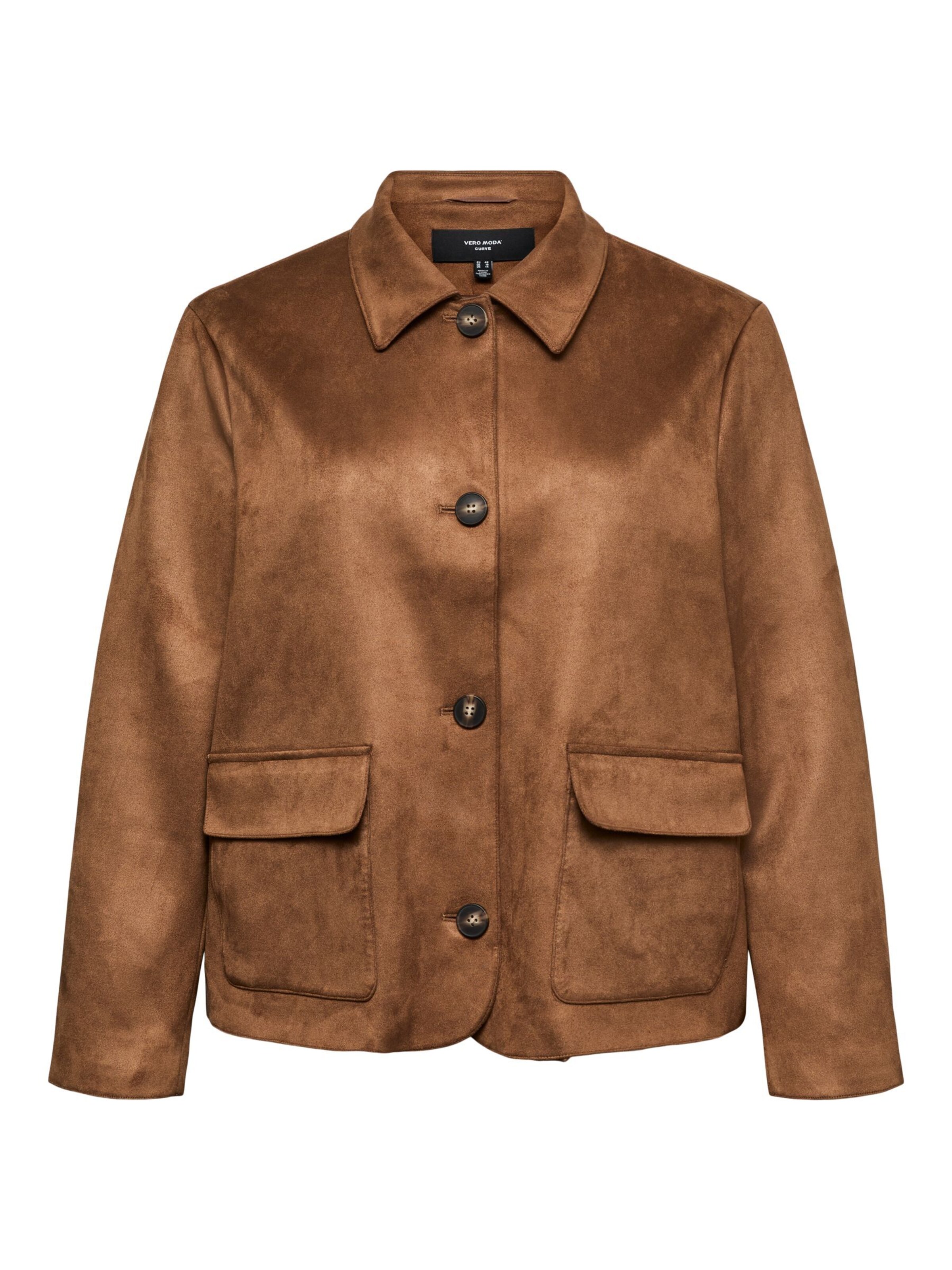Vero Moda Curve - Chaqueta de entretiempo 'VMCjose' en marrón: frente
