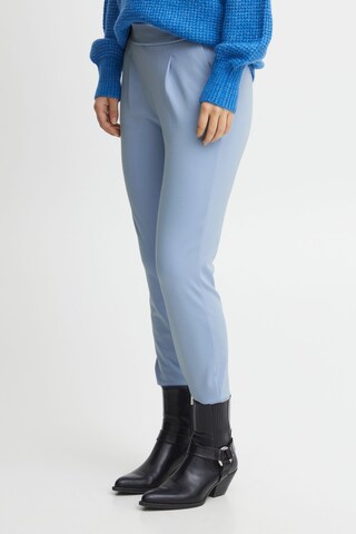 b.young - Tapered Pantalón plisado 'Rizetta' en azul: frente