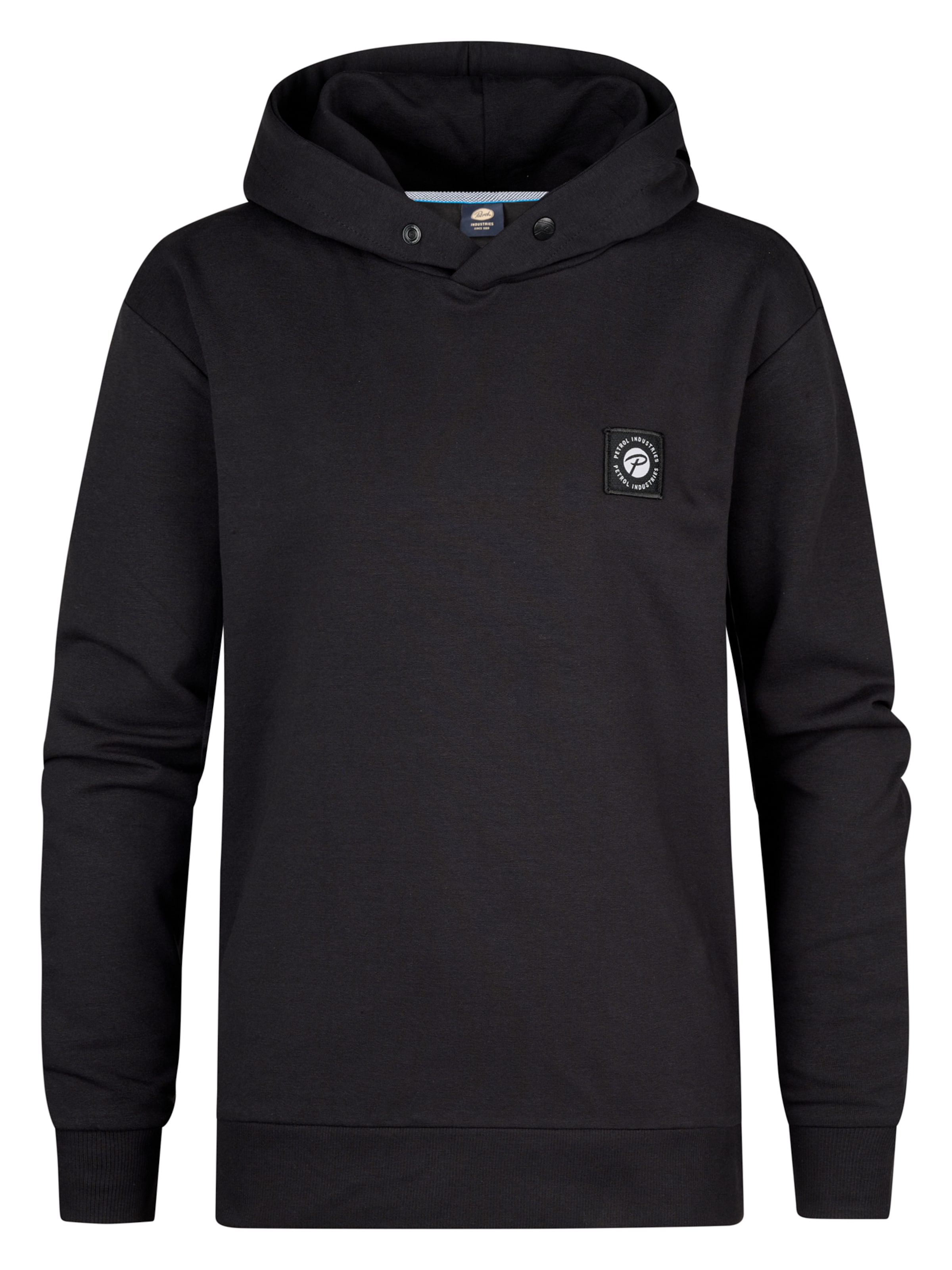 Petrol Industries Μπλούζα φούτερ 'Tropical' σε μαύρο: μπροστά