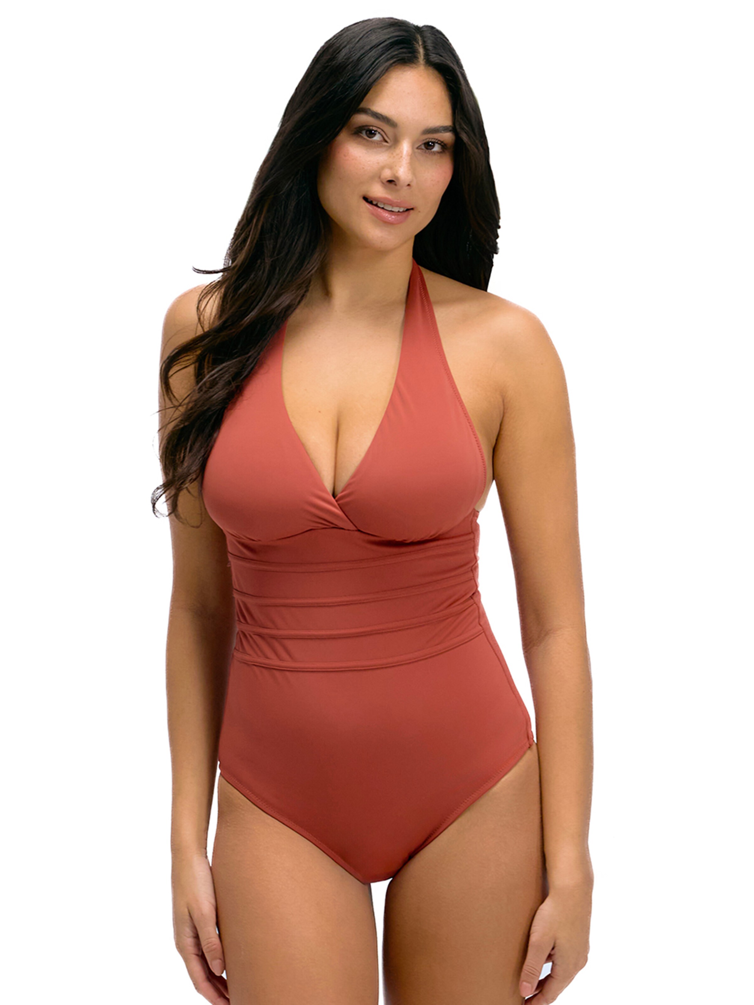 MAGIC Bodyfashion Τρίγωνο Ολόσωμο μαγιό σε κόκκινο: μπροστά