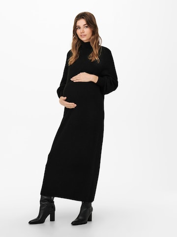 Only Maternity Πλεκτό φόρεμα 'Lucca' σε μαύρο