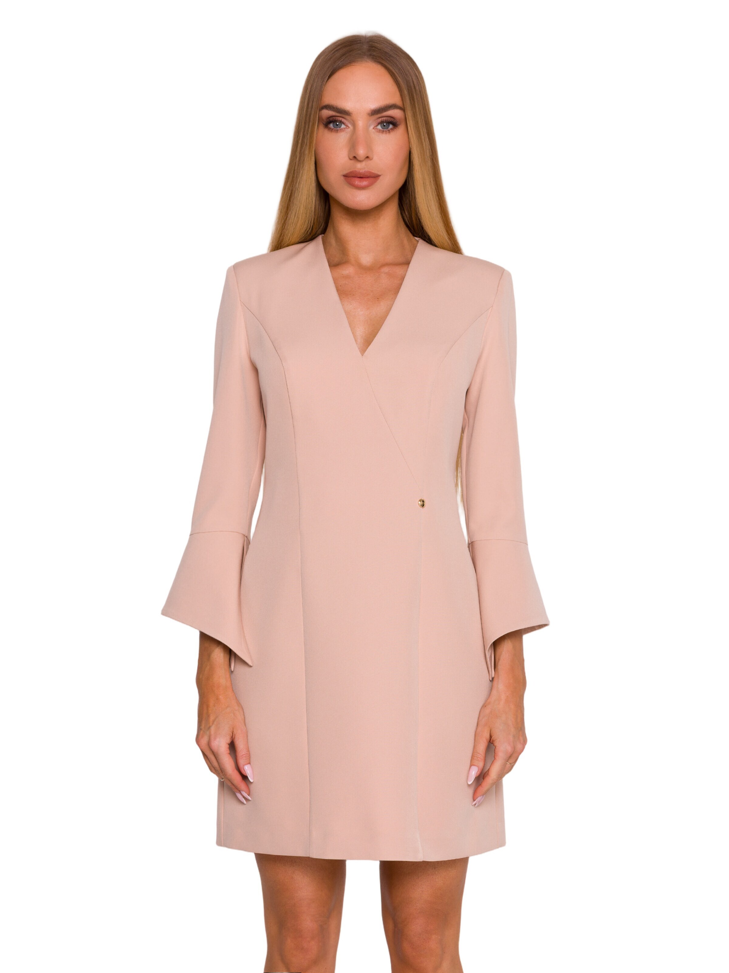 Rochie 'Sukienka z szerokimi mankietami' de la made of emotion pe bej