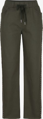 Regular Pantalon MIAMODA en vert : devant