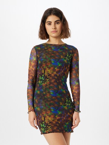 NEON & NYLON - Vestido 'TATTOO' en negro: frente