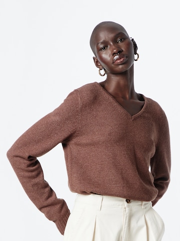 VILA Sweater 'Ril' in Brown: front