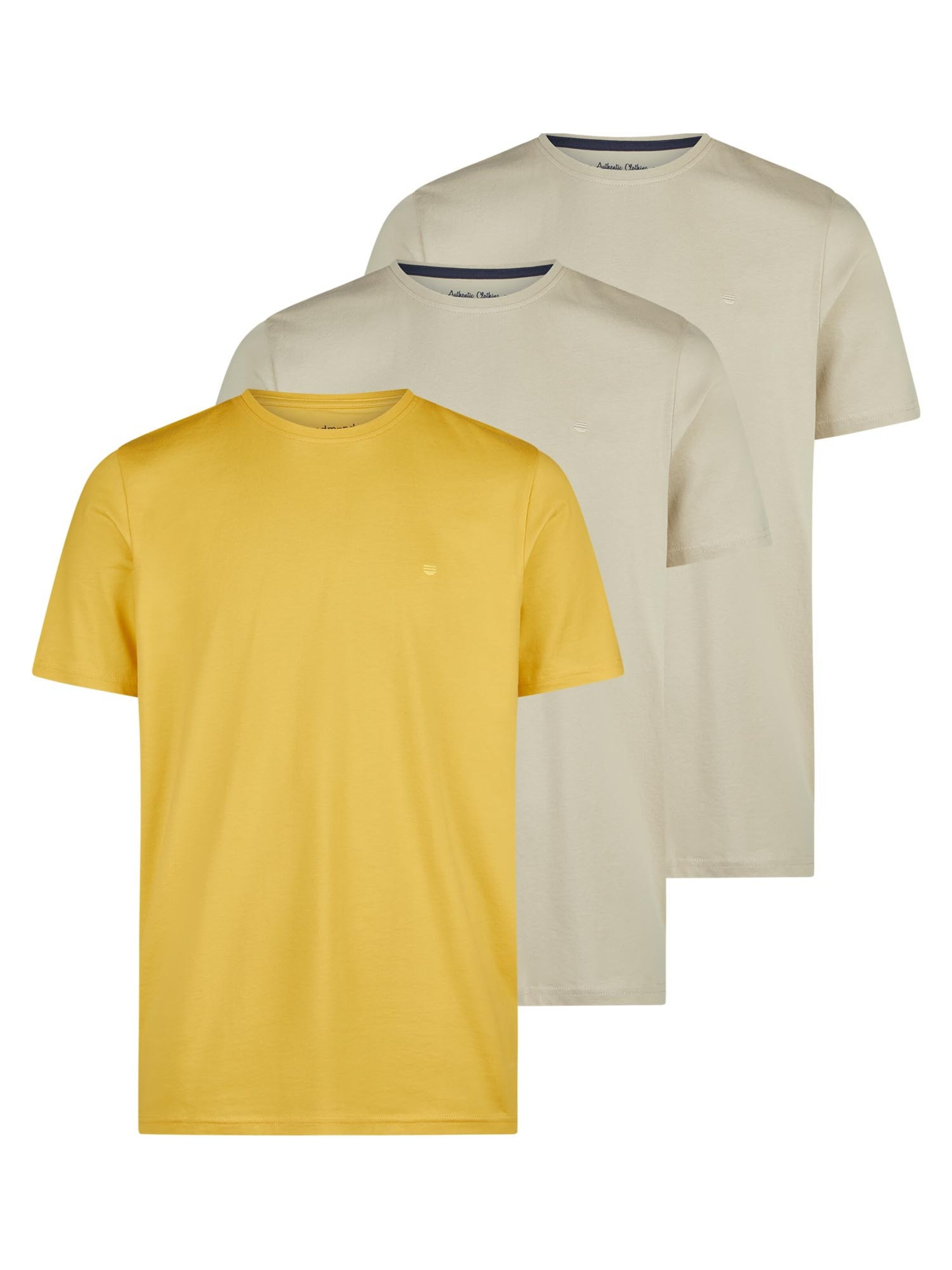 redmond Shirt 'Basic'‌ in Braun: Vorderseite