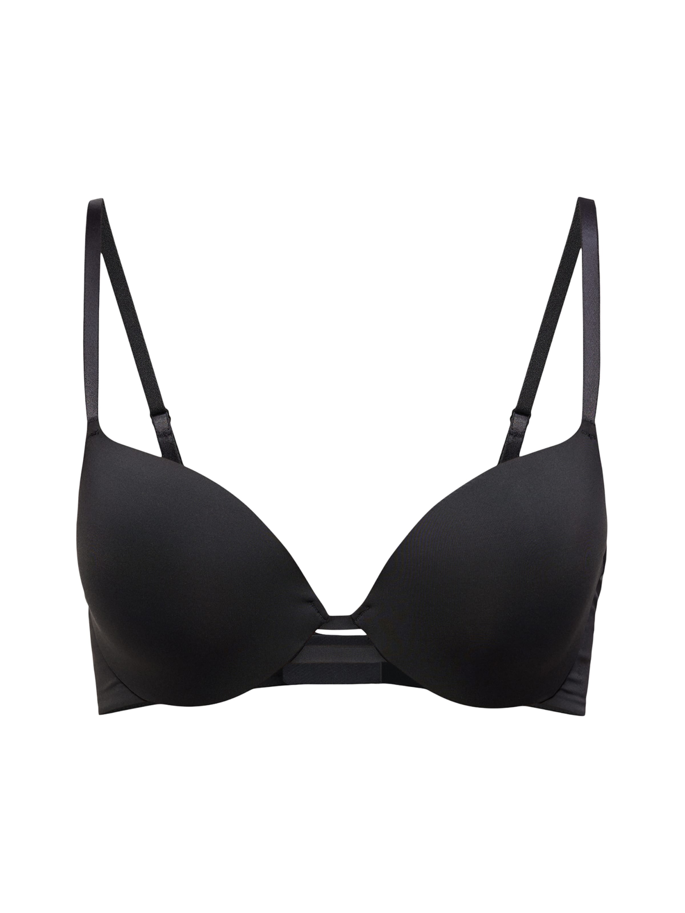 Sutien de tricou Sutien de la TRIUMPH pe negru: față