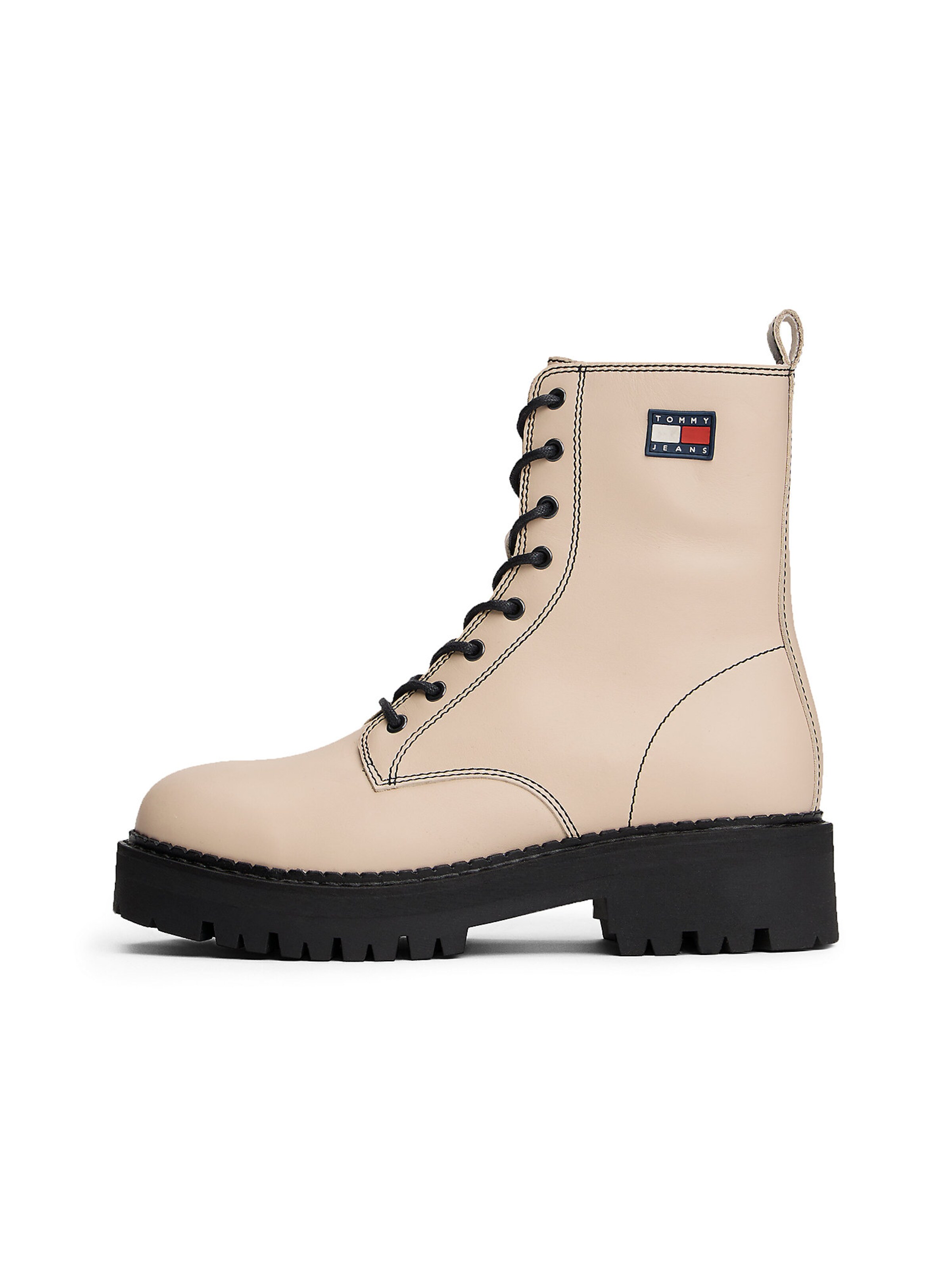 Tommy Jeans Stiefelette in Beige: Vorderseite