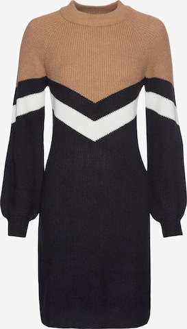 LAURA SCOTT Knitted dress in Black: front