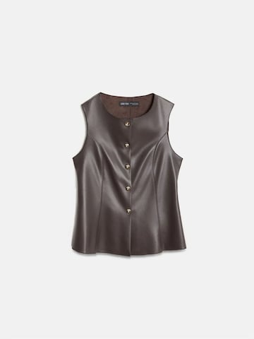 Dilvin Vest in Brown