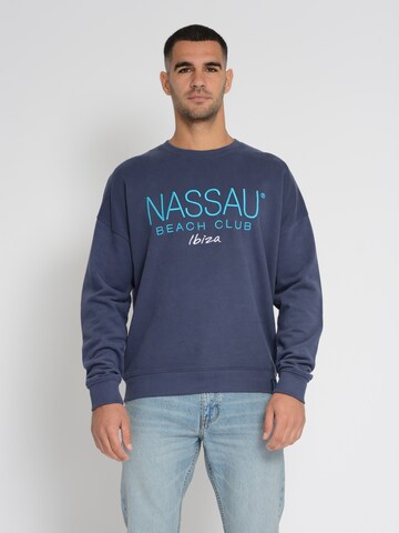 NASSAU Beach Club Sweatshirt 'NB231041' in Blauw: voorkant