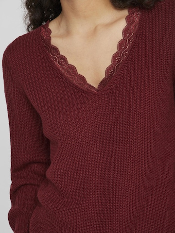 VILA Sweater 'Lou' in Red